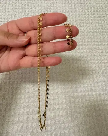 shushujojo 별 참 초커와 반지 세트