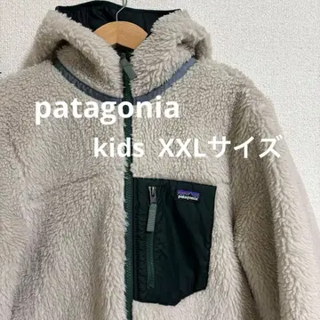 patagonia 플리스 자켓 베이지 그린 리버서블