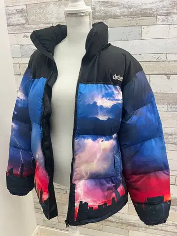 dreamteam 다운 자켓 번개 디자인