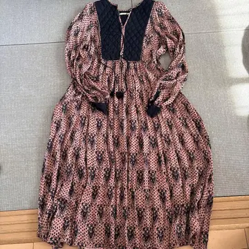 누키테파 꽃무늬 원피스 프리 사이즈