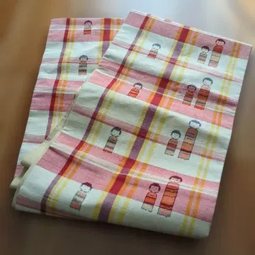 줄무늬 코케시 패턴 오비