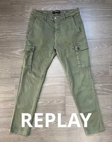 REPLAY JAAN 하이퍼플렉스 치노 카고 팬츠