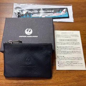 JAL 천연 가죽 블랙 가죽 코인 케이스