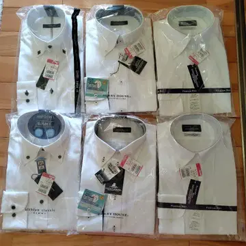 남성용 긴팔 Y셔츠 6종 세트 39-82