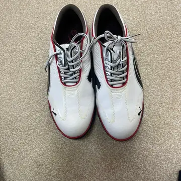 Puma 골프화 화이트/블랙/레드