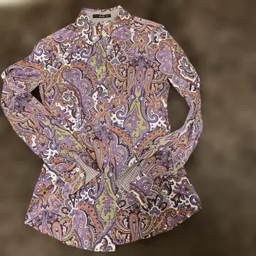 ETRO 페이즐리 무늬 긴팔 셔츠 40