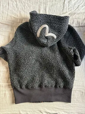 EVISU YAMANE 집업 후드티 그레이 갈매기 자수