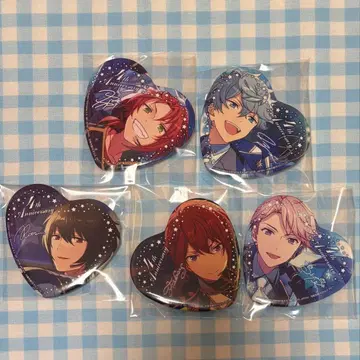 앙스타 하트형 빅 캔뱃지 레오 이즈미 린네 아라시 츠카사 Knights