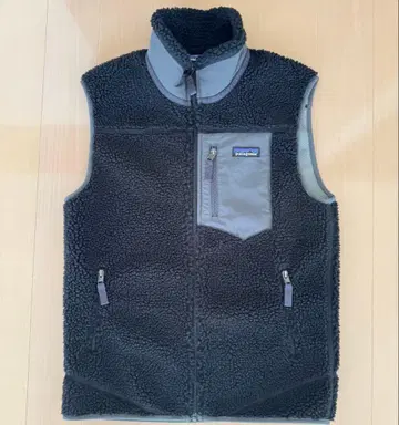 patagonia 플리스 자켓 S 블랙/그레이