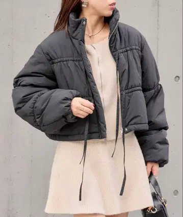 chico 리본 개더 충전솜 블루종