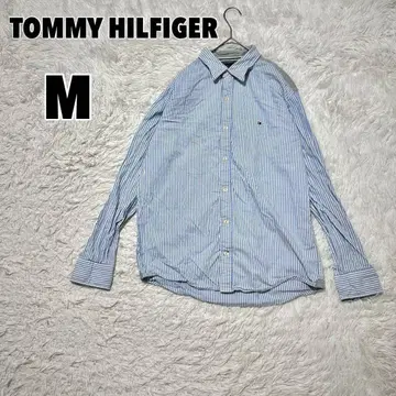 TOMMY HILFIGER 타미힐피거 로고 스트라이프 셔츠