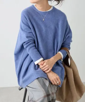 BEARDSLEY BIG 니트 크루 숏 새상품급