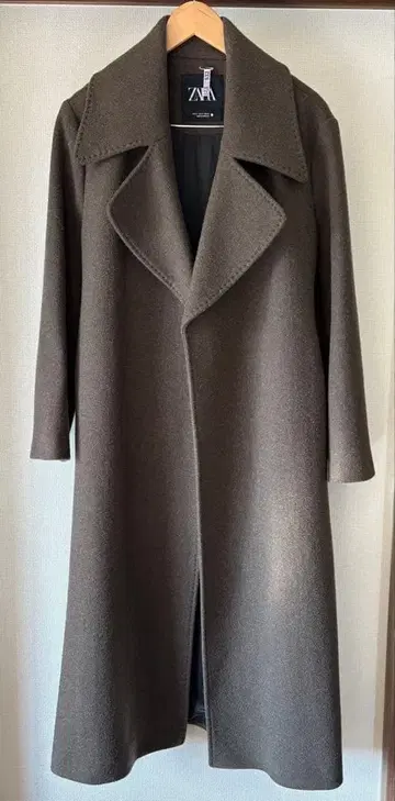 롱 코트 허리 벨트 포함