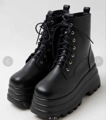 WEGO 볼륨 레이스업 숏부츠