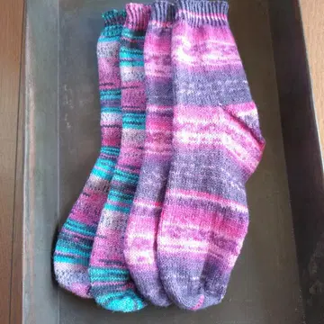 손뜨개질 양말 opal 오팔 털실 털실 오팔 양말