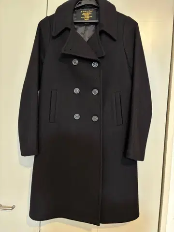 FIDELITY 블랙 울 롱 코트 저널 스탠다드