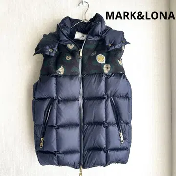 NARK&LONA 다운 자켓 S 사이즈 명세 패턴 x 해골 x 네이비