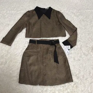 택 포함 REDYAZEL 하운드투스 벨트 포함 셋업 스커트 F 사이즈