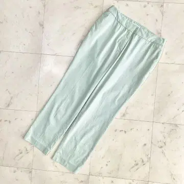 새상품급 PLST 플라스테 팬츠 린넨 스트레치 그린 S