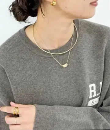 리브 드와 새상품 레이어드 초커