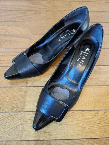 DIANA WELL FIT 블랙 펌프스 23.5 5cm 힐