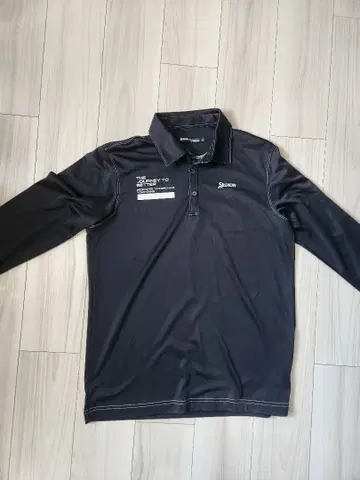 Srixon 피케 셔츠 LL 사이즈 블랙 레드, 스웨터 세트