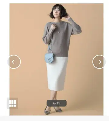 23구 [세탁 가능] 울 볼륨 슬리브 니트 카멜 계열 38