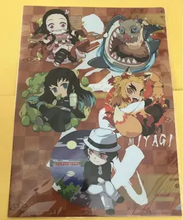 귀멸의 칼날 전 집중전 클리어 파일 미니 캐릭터 미야기 무잔 렌고쿠