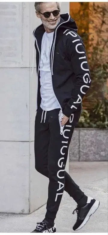 블랙 맨투맨 후드티 상하의