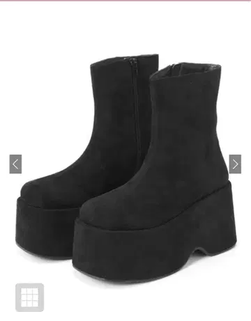 스웨이드 통굽 부츠 [zr1140] 23cm