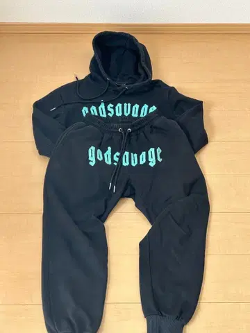 godsavage 블랙 후드티 M 셋업