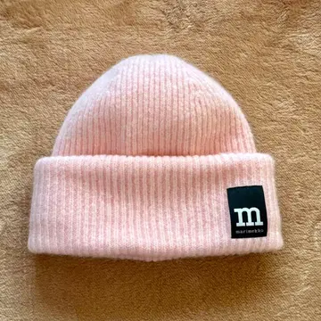 [ 새상품급 ] marimekko 핑크 니트 모자