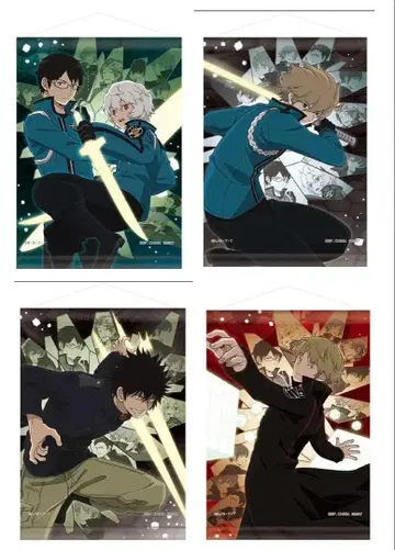 월드 트리거 제일복권 태피스트리 세트 쿠가 미쿠모 휴스 슈미즈