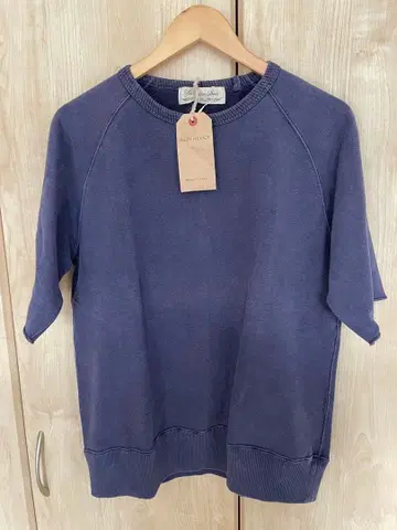 미사용 새상품 REMI RELIEF 레미 리프 유즈드 가공 반팔 맨투맨