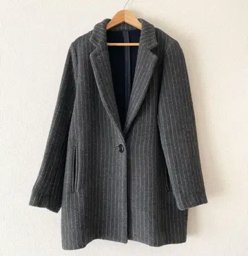 울 혼방 체스터 코트 미들 기장