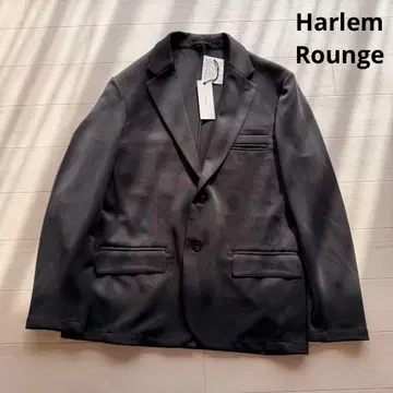 택 포함 새상품 Harlem Rounge 테일러드 자켓 블랙