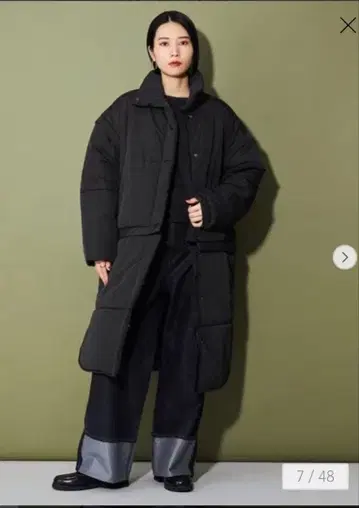 UNITED ARROWS CITEN 패디드 롱 멀티 WAY 코트