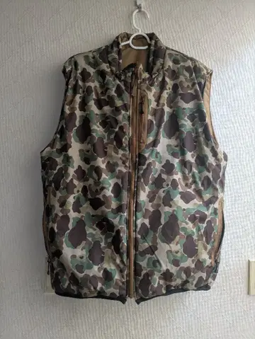 houston 리버서블 베스트 덕 헌터 베이지 거의 미사용