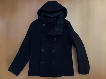 ORCIVAL 오르치발 후드 부착 P 코트 네이비 3