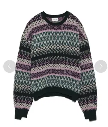 프레이 아이디 자카드 니트 풀오버