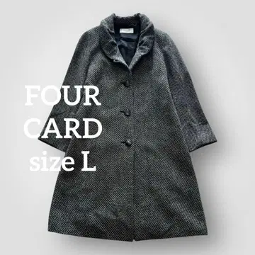 1621 새상품급 FOUR CARD 포카드 캐시미어 롱 코트 L