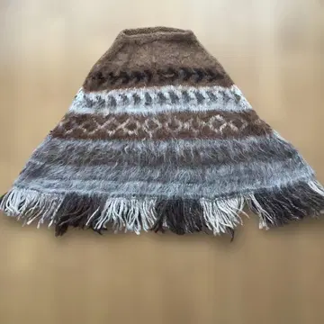 [ 미사용 새상품급 ] 100% 알파카 울 판초