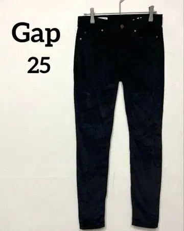Gap 1969 스키니 데님 블랙 [25] 얇은 원단 코듀로이 하의