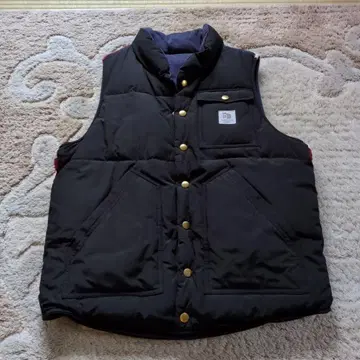 타미힐피거 리버서블 다운 베스트 블랙 네이비