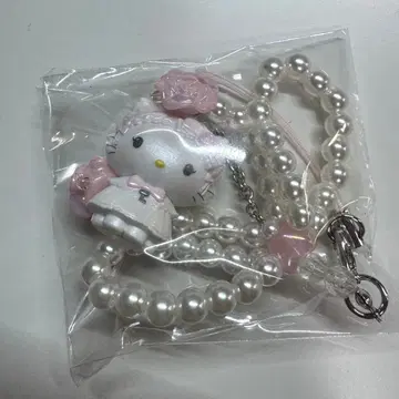 챠미 키티 시크릿 스트랩 화이트 프릴