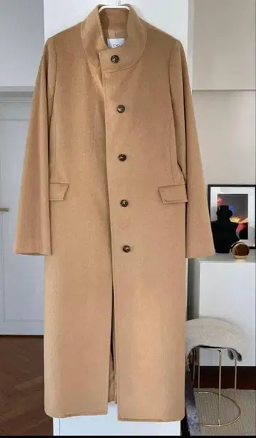 UMA ESTNATION 카멜 롱 코트