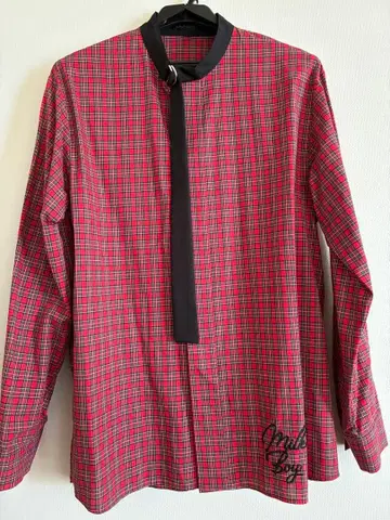 milkboy 체크 긴팔 셔츠