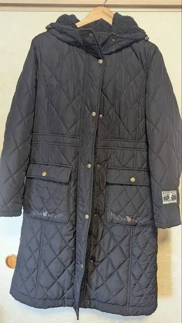 미키 퀼팅 롱 코트 M 디즈니