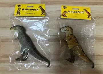 카이요도 소프트 비닐 토이 박스 티라노사우루스 공룡 피규어 2체 세트