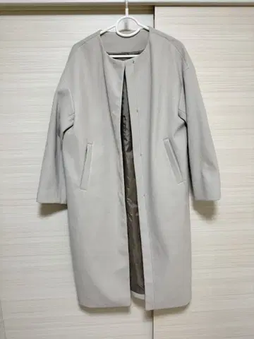 VIS 비스 노카라 롱 코트 L 사이즈